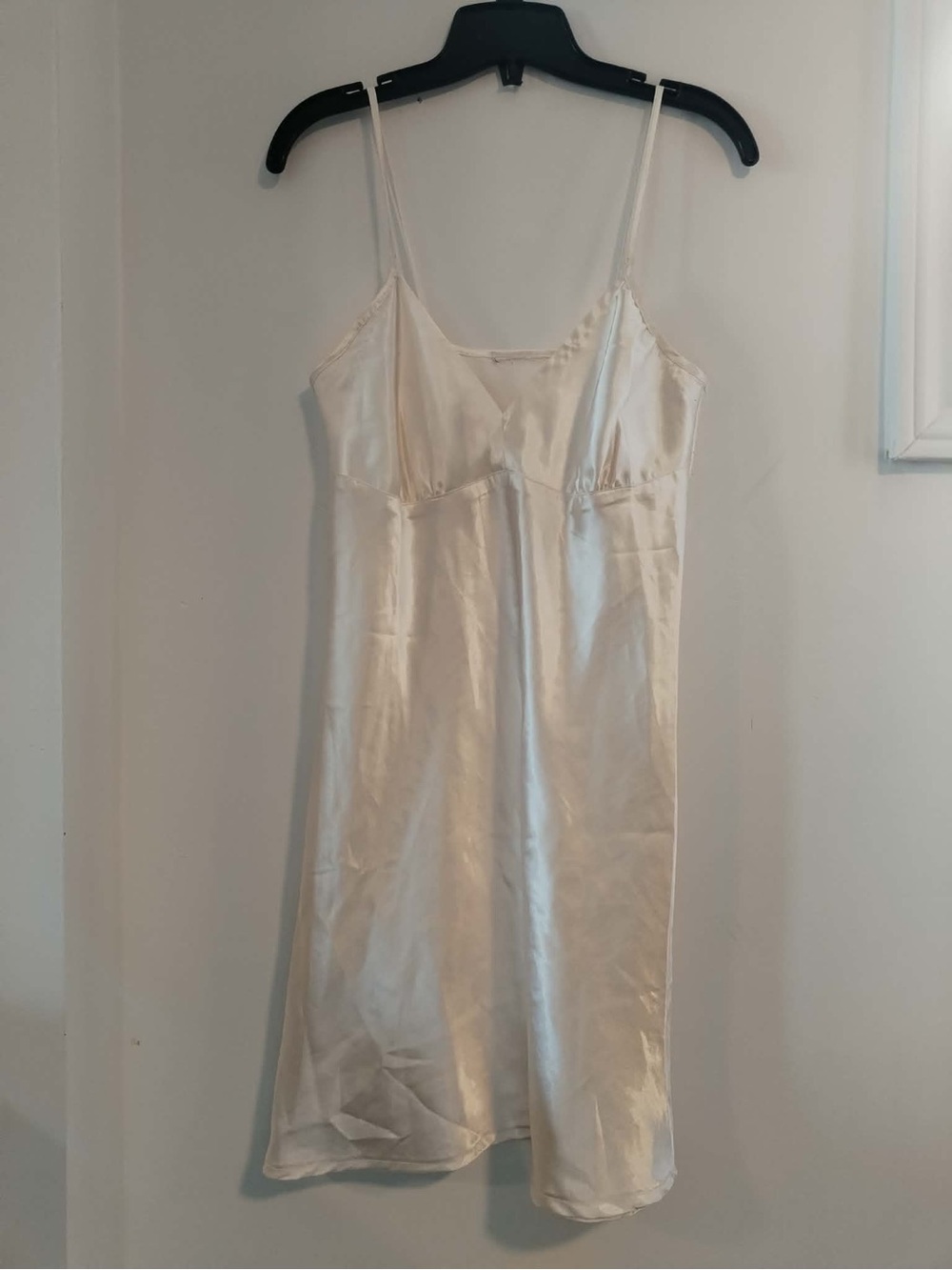 Vintage Satin Ivory Slip Dress Women’s size Small